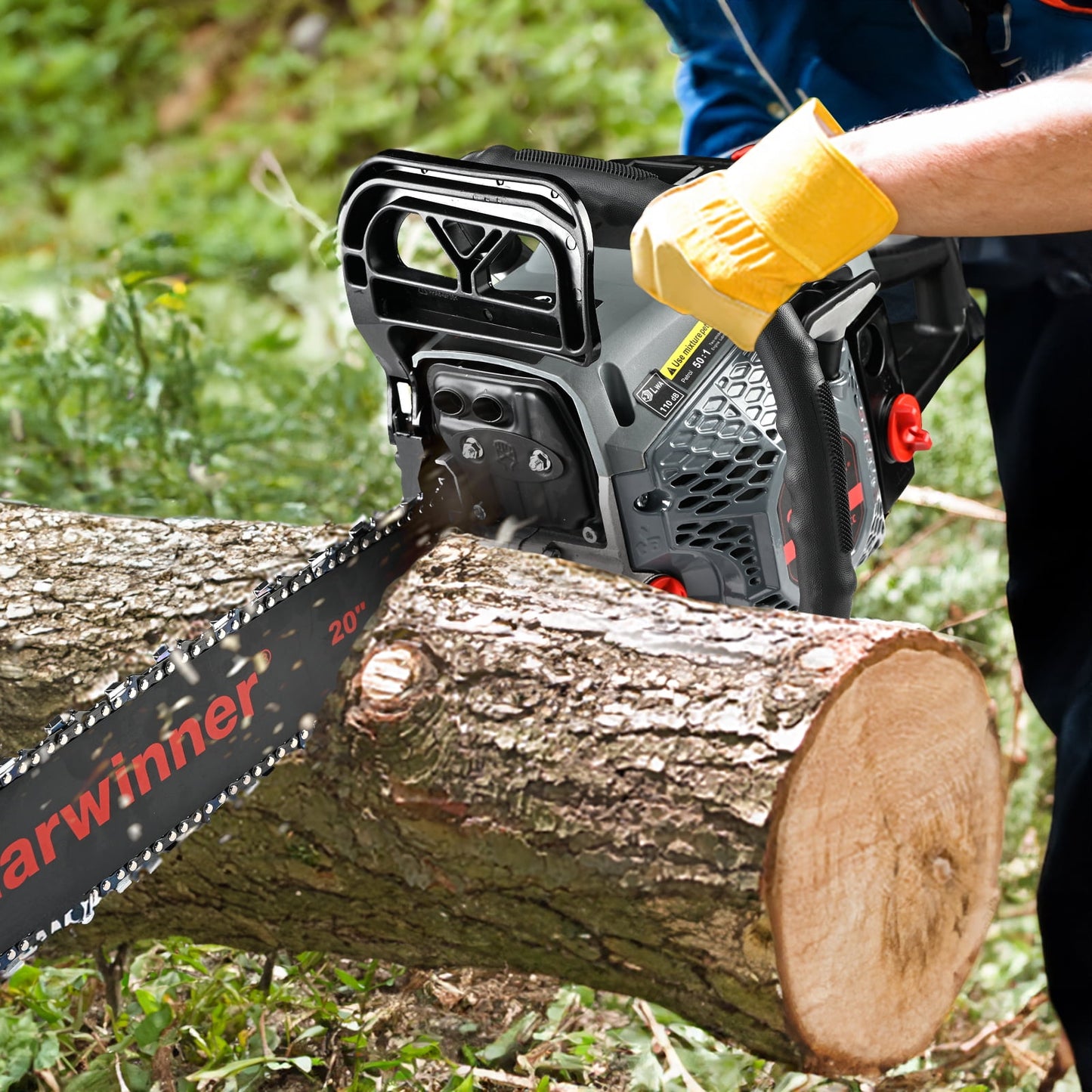 Garwinner Gas Chainsaw 20 inch 6220G 62CC 2-Stroke Cordless Chain Saw for Farm/Garden/Ranch/Wood