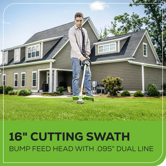 80V 16" Gen3 Cordless Brushless String Trimmer (Attachment Capable) w/ 2.5Ah Battery & Charger