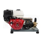 BE Power Equipment Professional 3200 PSI (Gas - Cold Water) Belt-Drive Skid Pressure Washer w/ Comet Pump & Honda GX390 Engine