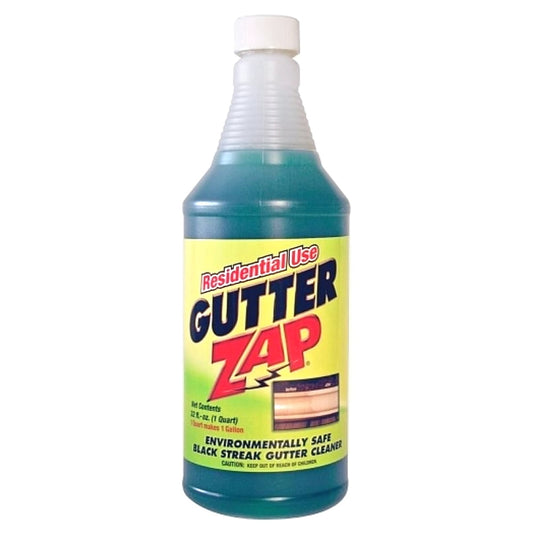 Gutter Zap Environmentally Safe Black Streak Gutter Cleaner Removes Heavy Soils Dirt Industrial Stains,  Residential