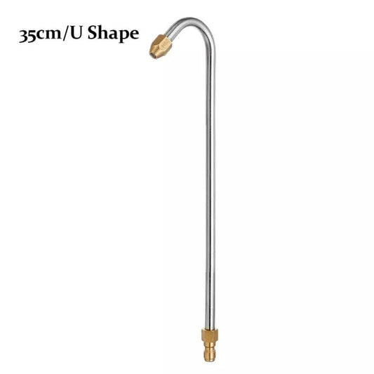 Fancy Pressure Washer Gutter Cleaner Attachment, Power Washer Extension Wand, U Shape Curved Rod, 1/4 inch Quick Connect 35cm
