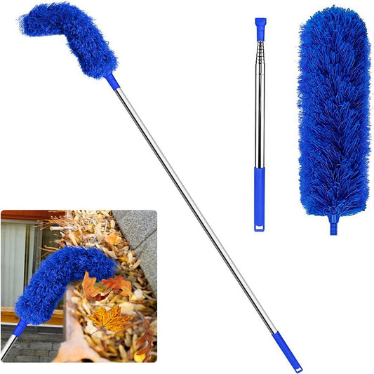 Gutter Cleaning Brush Roofing Tool, Blue