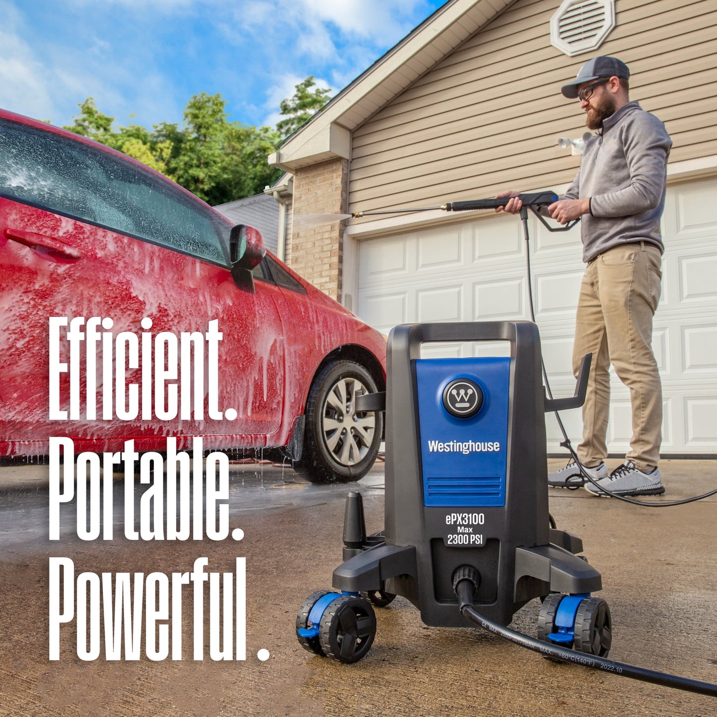 Westinghouse 2300 Max PSI Electric Pressure Washer, 1.76-GPM, Soap Tank, 5 Nozzles