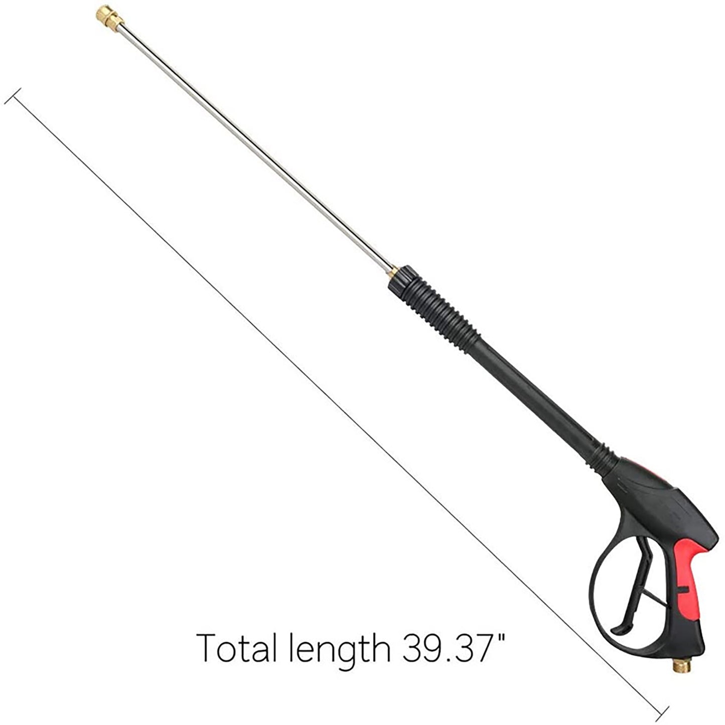 4000PSI Pressure Washer Gun,High Power Washer Handle with M22-14mm,Washer Gun+Extension Tube+5 Nozzle Kit