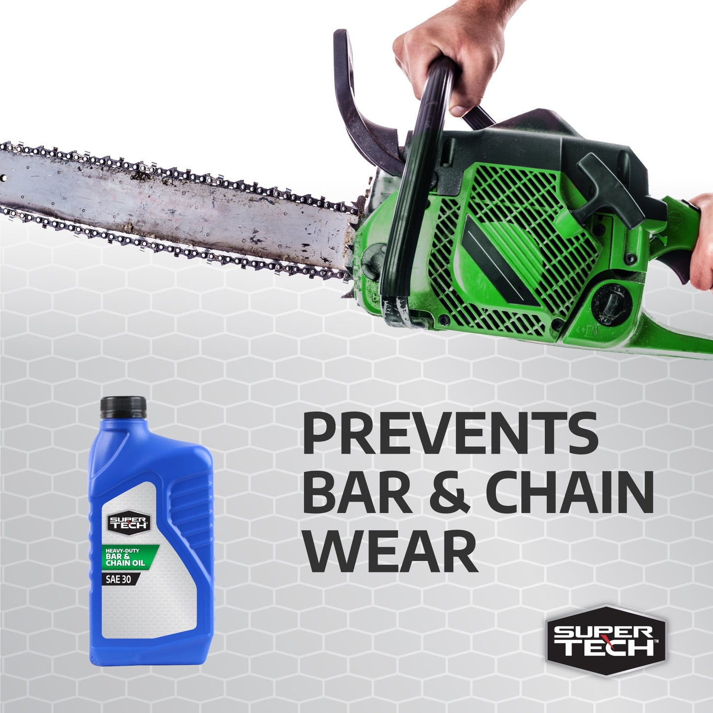 Super Tech SAE 30 Bar and Chain Oil, 1 Quart Bottle