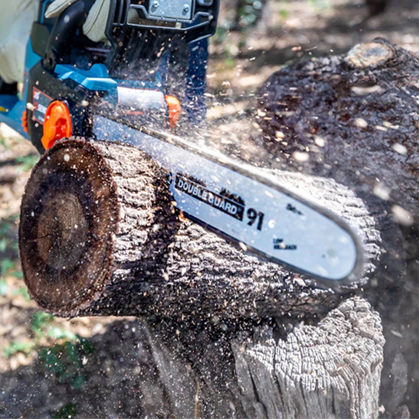 SENIX 58V Cordless Brushless Chainsaw, 14-inch Oregon Bar and Chain (Tool Only) CSX5-M-0