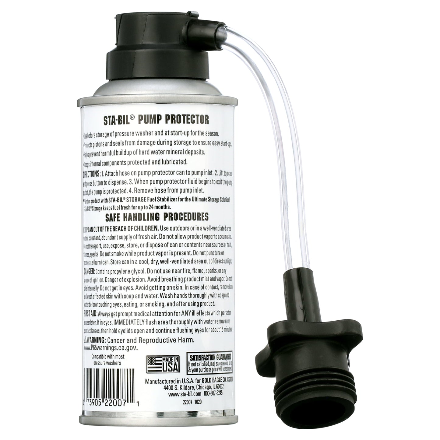 STA-BIL Pump Protector - Protects Pressure Washer Pumps, Anti-Freeze & Lubricant, 4 Ounces (22007)