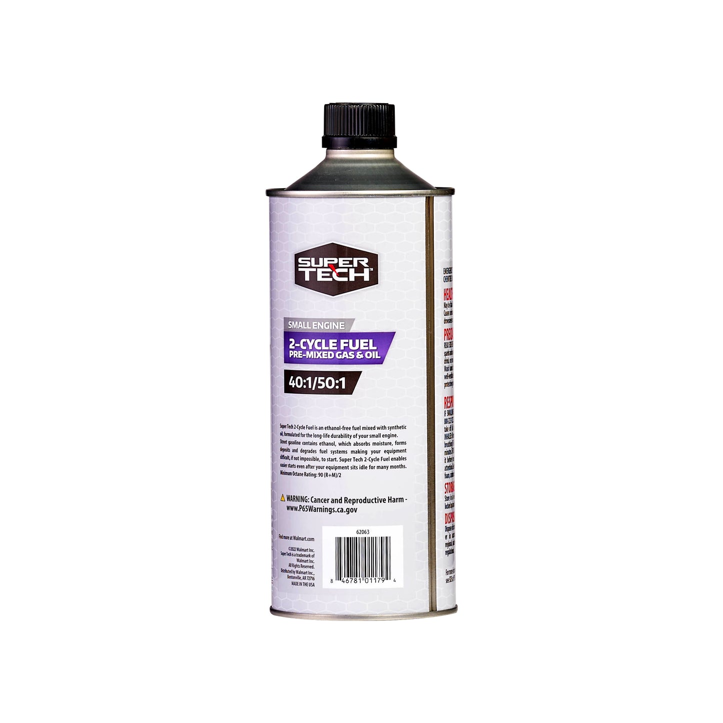 Super Tech Multi-Mix 40:1/50:1 2-Cycle Premixed Small Engine Fuel 32 oz container