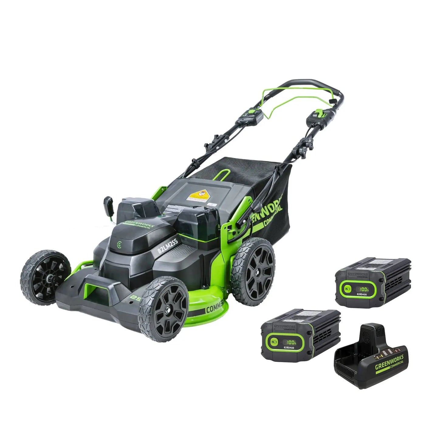 80V 60" MaximusZ Zero Turn Lawn Mower w/ (4) 8Ah Batteries, (2) 16Ah Batteries & 1.5kW Wall Charger