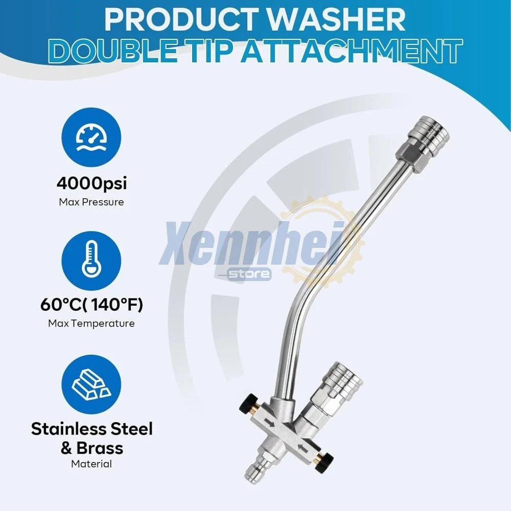 Foam Cannon Dual Connector Accessory Dual-Purpose Switch Spray Gun w/ Nozzles US