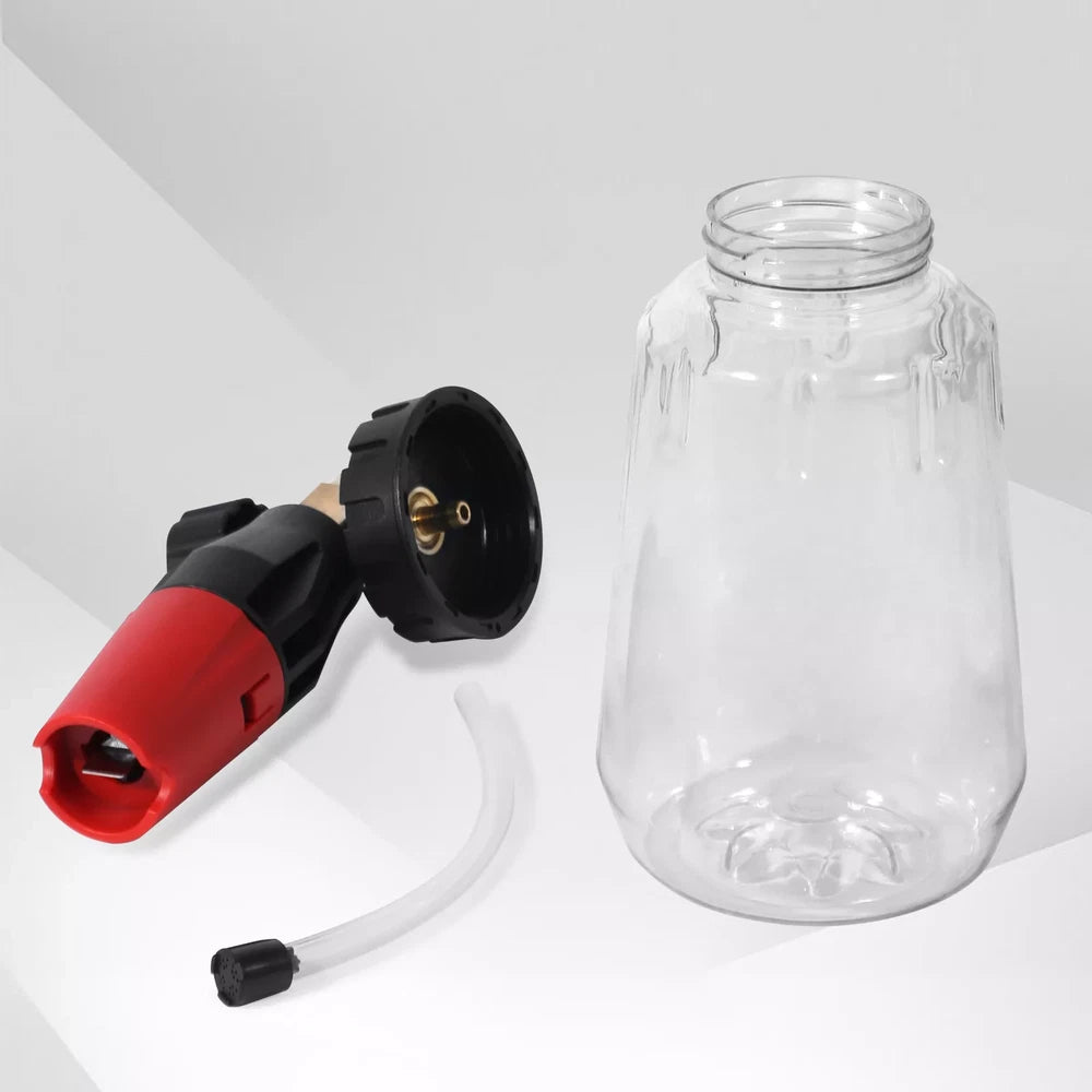 1/4” Pressure Washer Foam Cannon with Dual-Connector Double Tip Attachment USA
