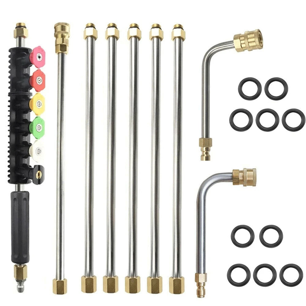 High Pressure Washer Extension Wand Replace Lance Gutter Cleaner Nozzle 4000PSI