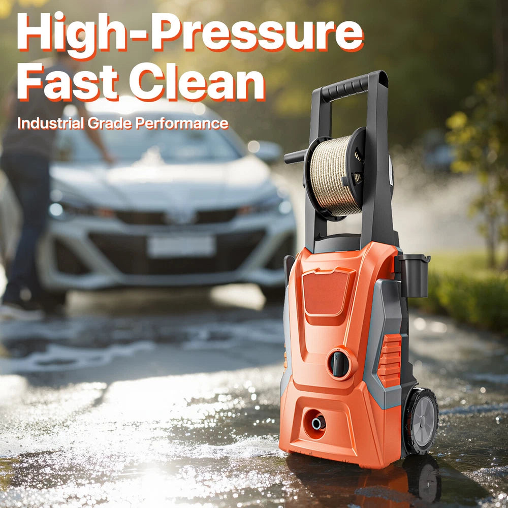 Portable 5000PSI Electric High Pressure Washer Smart Control Power Washer SET