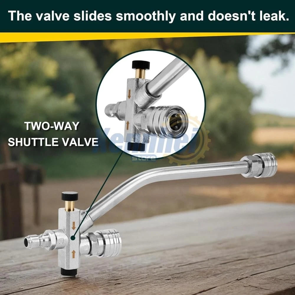 Foam Cannon Dual Connector Accessory Dual-Purpose Switch Spray Gun w/ Nozzles US