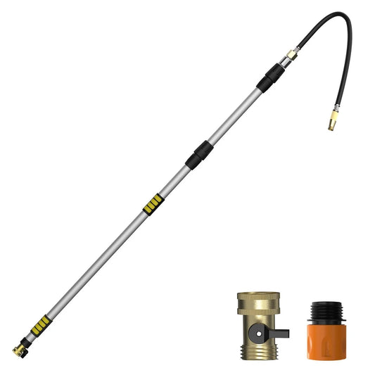 Gutter Cleaning Tools from The Ground, 20FT Reach Rain Cleaner with Bendable ...