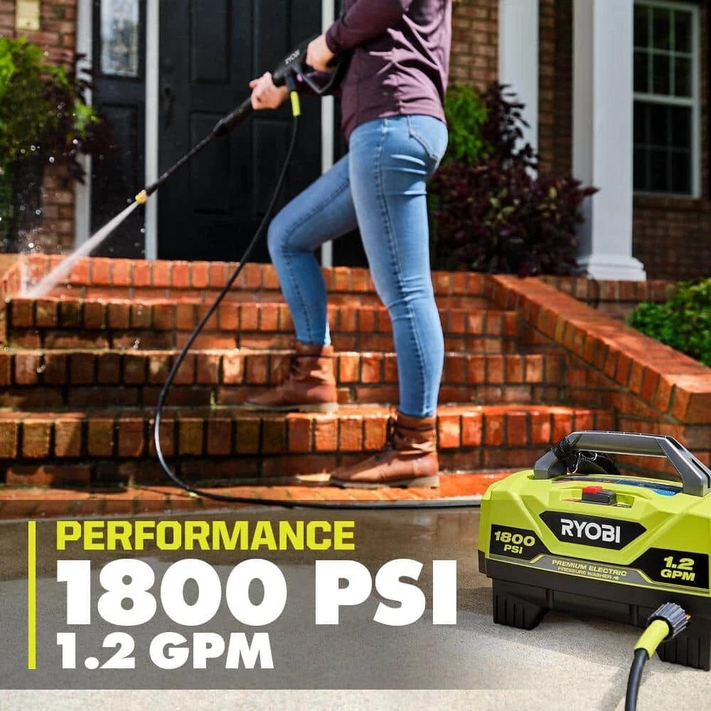 NEW! 1800 PSI 1.2 GPM Cold Water Corded Electric Pressure Washer - Free Shipping