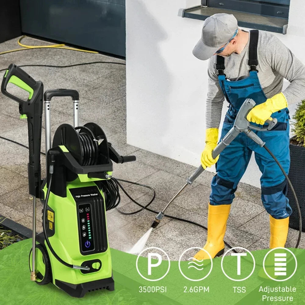 Electric Pressure Washer 3800 PSI High Pressure Washer 2.6 GPM with 4 Nozzles