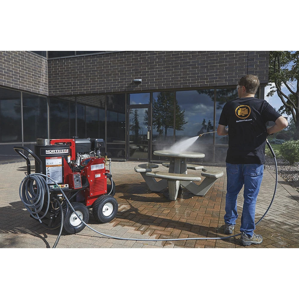 NorthStar Hot Water Pressure Washer with Wet Steam, 3000 PSI, 4 GPM, NorthStar