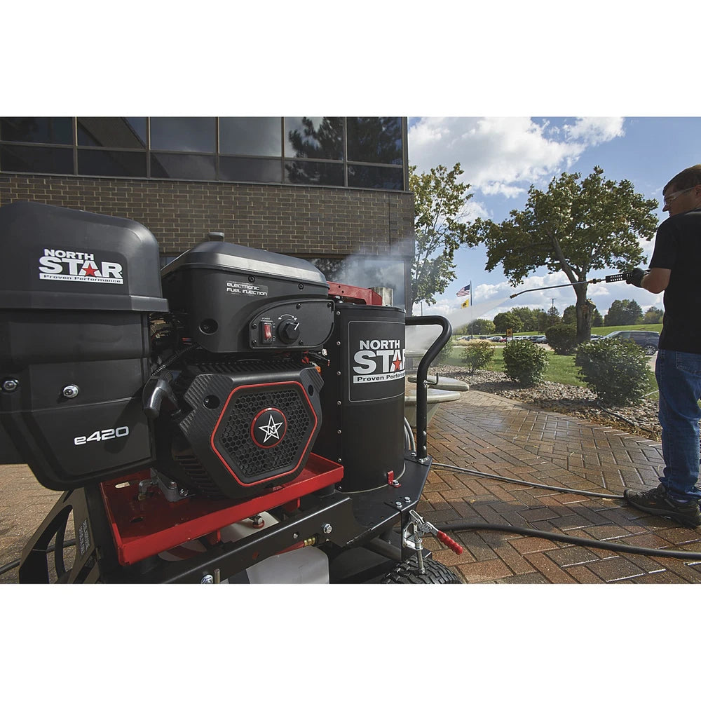NorthStar Hot Water Pressure Washer with Wet Steam, 3000 PSI, 4 GPM, NorthStar