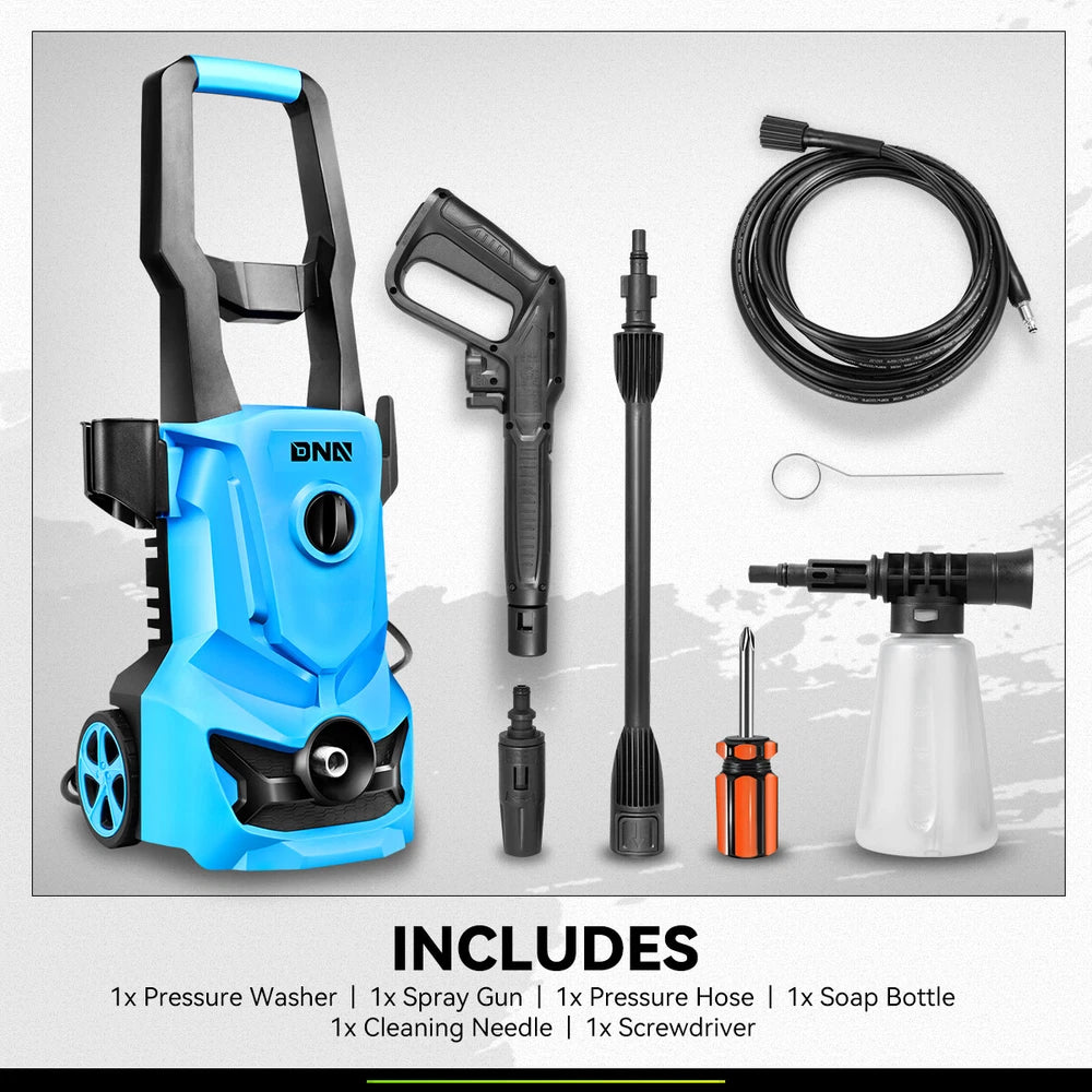 1813 PSI 1.45GPM High Pressure Power Washer Portable Electric Cleaner Machine