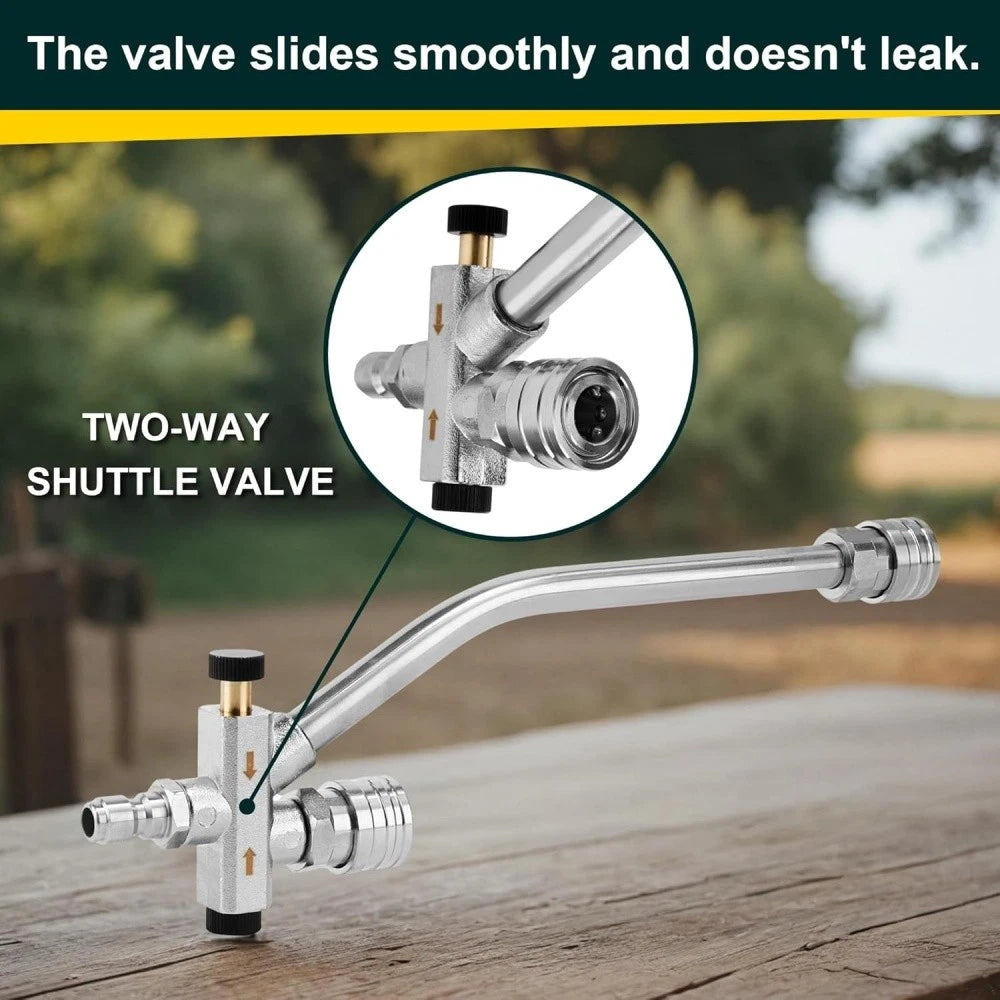 Foam Cannon Dual Connector Accessory Dual-Purpose Switch Spray Gun w/ Nozzles
