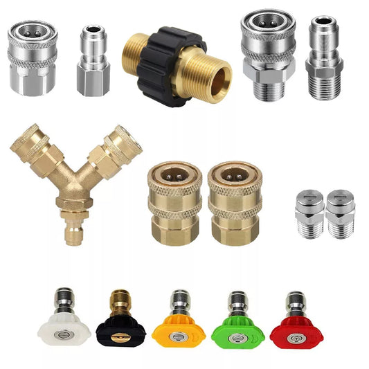 Pressure Washer Adapter Set Coupler Quick Connect Pressure Washer Couple