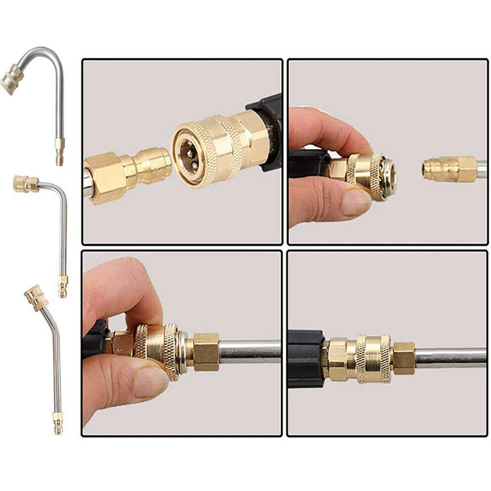 High Pressure Washer Extension Wand Replace Lance Gutter Cleaner Nozzle 4000PSI