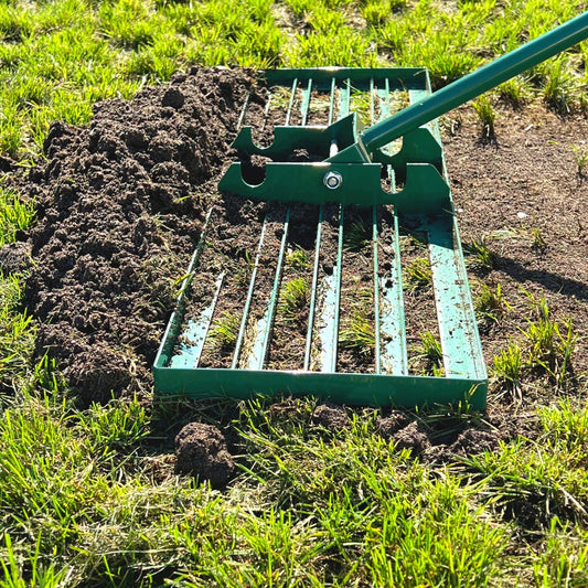 Landzie Lawn Leveling Rake - 24 Inch Lawn Care Yard, and Garden Leveler Rake